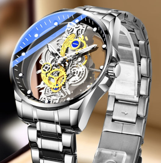 Orologio Uomo Scheletrato Automatic Quartz